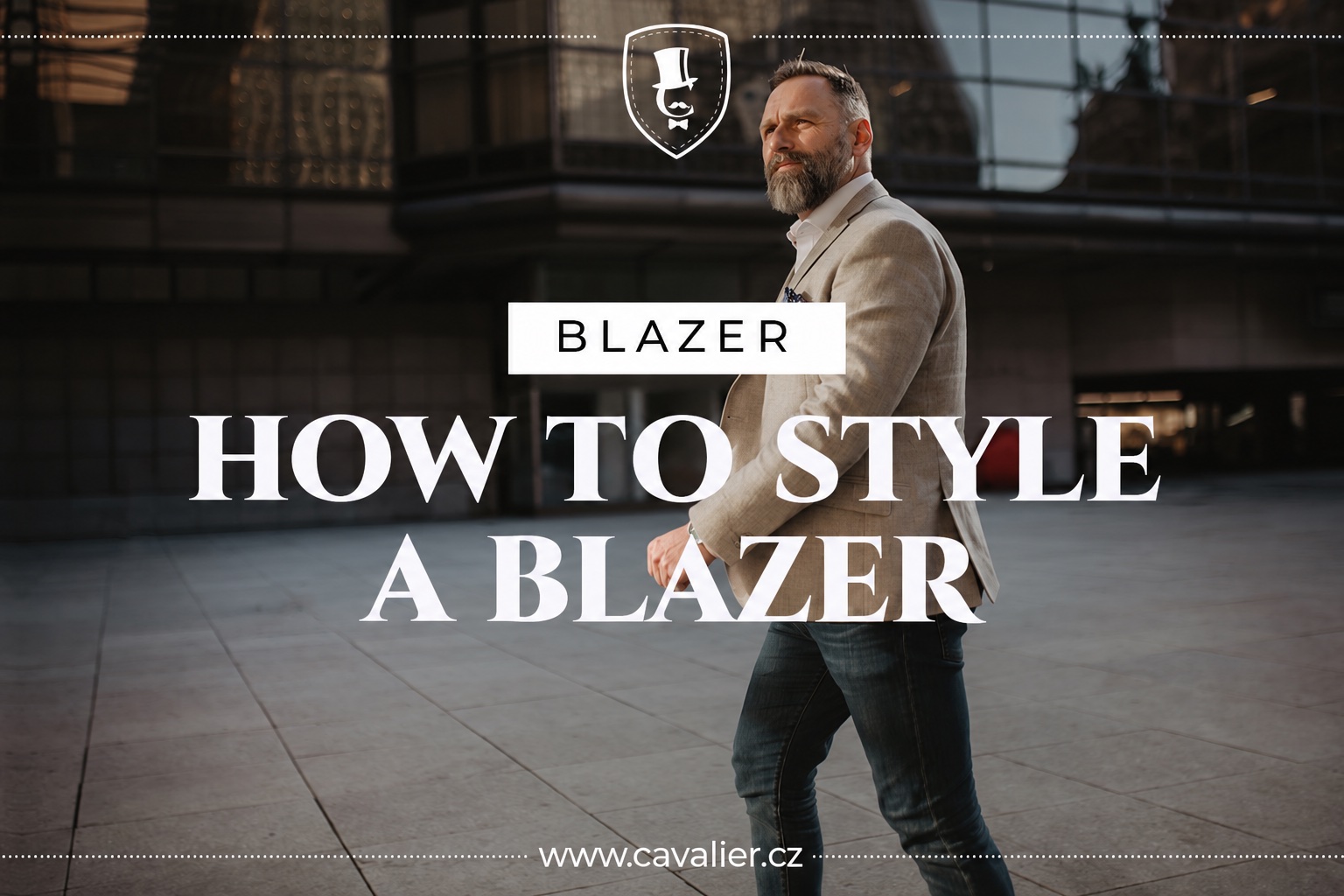 Photograph illustrating an article on how to style a blazer